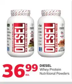 Rexall DIESEL Whey Protein Nutritional Powders offer