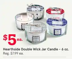 Kitchen Stuff Plus Hearthside Double Wick Jar Candle offer