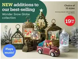 Kitchen Stuff Plus Christmas Wonder LED Snowglobe offer