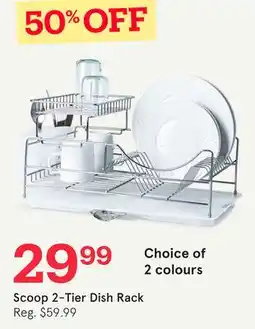Kitchen Stuff Plus Scoop 2-Tier Dish Rack offer