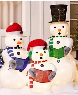 Walmart Set of 3 LED pop-up snowman family offer