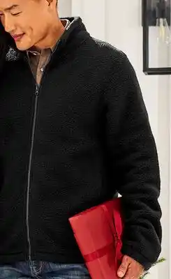 Walmart George faux shearling zip-up offer