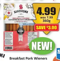 Starsky Breakfast Pork Wieners offer