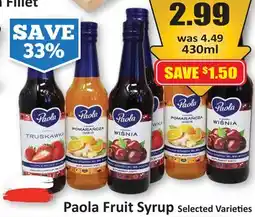 Starsky Paola Fruit Syrup offer
