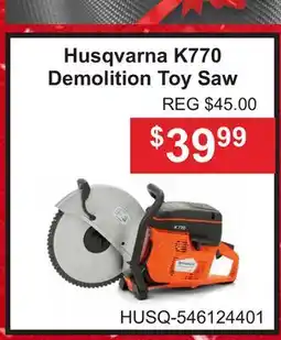Atlas Tools & Machinery Husqvarna K770 Demolition Toy Saw offer