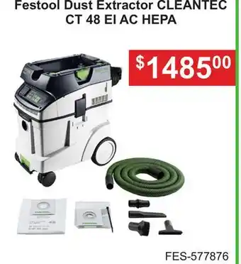 Atlas Tools & Machinery Festool Dust Extractor CLEANTEC CT offer