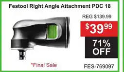 Atlas Tools & Machinery Festool Right Angle Attachment PDC offer