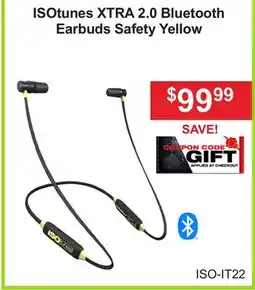Atlas Tools & Machinery ISOtunes XTRA 2.0 Bluetooth Earbuds offer