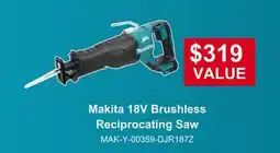 Atlas Tools & Machinery Makita 18V Brushless Reciprocating Saw offer
