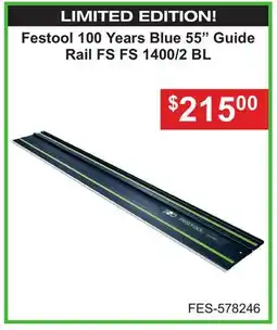 Atlas Tools & Machinery Blue 55 Guide Rail FS FS 1400/2 BL offer