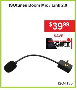 Atlas Tools & Machinery ISOtunes Boom Mic/Link 2.0 offer