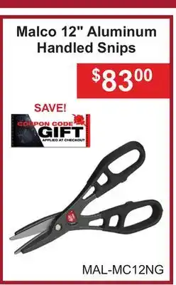 Atlas Tools & Machinery Malco 12 Aluminum Handled Snips offer