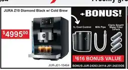 Atlas Tools & Machinery JURA Z10 Diamond Black w/ Cold Brew offer