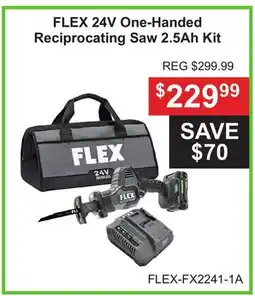 Atlas Tools & Machinery FLEX 24V One-Handed Reciprocating Saw 2.5Ah Kit offer