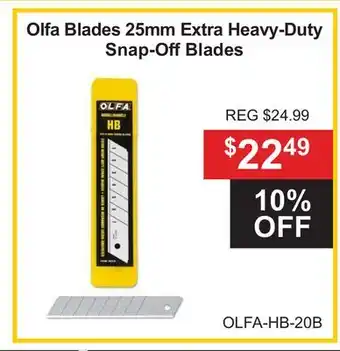 Atlas Tools & Machinery Olfa Blades 25mm Extra Heavy-Duty Snap-OffBlades offer