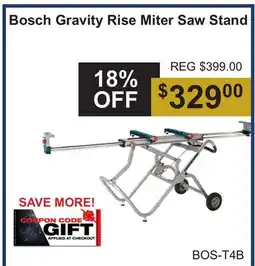 Atlas Tools & Machinery Bosch Gravity Rise Miter Saw Stand offer