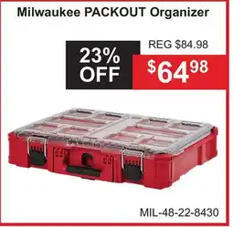Atlas Tools & Machinery Milwaukee PACKOUT Organizer offer