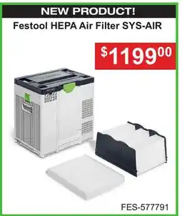 Atlas Tools & Machinery Festool HEPA Air Filter SYS-AIR offer