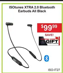 Atlas Tools & Machinery ISOtunes XTRA 2.0 Bluetooth Earbuds All Black offer