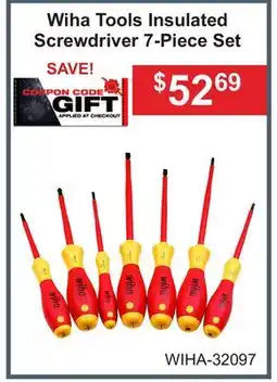 Atlas Tools & Machinery Wiha Tools Insulated Screwdriver 7-Piece Set offer