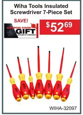 Atlas Tools & Machinery Wiha Tools Insulated Screwdriver 7-Piece Set offer