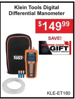 Atlas Tools & Machinery Klein Tools Digital Differential Manometer offer