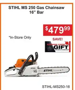 Atlas Tools & Machinery STIHL MS 250 Gas Chainsaw 16 Bar offer