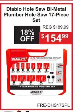 Atlas Tools & Machinery Diablo Hole Saw offer