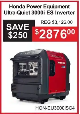 Atlas Tools & Machinery Honda Power Equipment ES Inverter offer