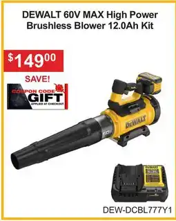 Atlas Tools & Machinery DEWALT 60V MAX High Power Brushless Blower 12.0Ah Kit offer