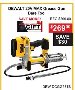 Atlas Tools & Machinery DEWALT 20V MAX Grease Gun Bare Tool offer