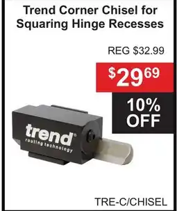 Atlas Tools & Machinery Trend Corner Chisel for Squaring Hinge Recesses offer