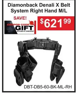 Atlas Tools & Machinery Diamonback Denali X Belt System Right Hand M/L offer