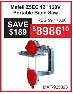 Atlas Tools & Machinery Mafell Z5EC 12 120V Portable Band Saw offer