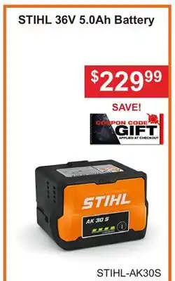 Atlas Tools & Machinery STIHL 36V 5.0Ah Battery offer