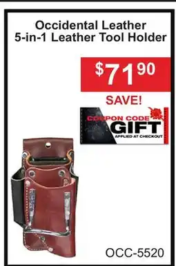 Atlas Tools & Machinery Occidental Leather 5-in-1 Leather Tool Holder offer