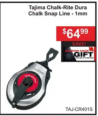 Atlas Tools & Machinery Tajima Chalk-Rite Dura Chalk Snap Line-1mm offer