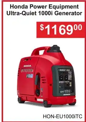Atlas Tools & Machinery Honda Power Equipment Ultra-Quiet 1000i Generator offer