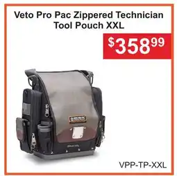 Atlas Tools & Machinery Veto Pro Pac Zippered Technician Tool Pouch offer