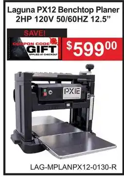 Atlas Tools & Machinery Laguna PX12 Benchtop Planer offer