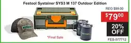 Atlas Tools & Machinery Festool Systainer SYS3 M 137 Outdoor Edition offer