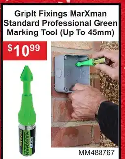Atlas Tools & Machinery GripIt Fixings MarXman Standard Professional Green Marking Tool offer