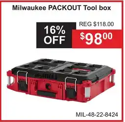 Atlas Tools & Machinery Milwaukee PACKOUT Tool box offer