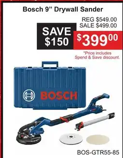 Atlas Tools & Machinery Bosch 9 Drywall Sander offer