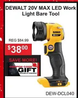 Atlas Tools & Machinery DEWALT 20V MAX LED Work Light Bare Tool offer