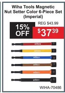 Atlas Tools & Machinery Wiha Tools Magnetic Nut Setter Color 6- Piece (Imperial) offer