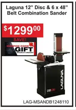 Atlas Tools & Machinery Laguna 12 Disc & 6 x 48 Belt Combination Sander offer