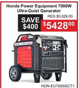 Atlas Tools & Machinery Honda Power Equipment 7000W Ultra-Quiet Generator offer