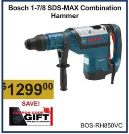 Atlas Tools & Machinery Bosch 1-7/8 SDS-MAX Combination Hammer offer