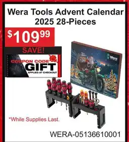 Atlas Tools & Machinery Wera Tools Advent Calendar 2025 28-Pieces offer